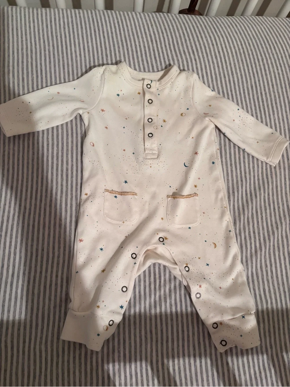 Pehr Cream celestial romper.